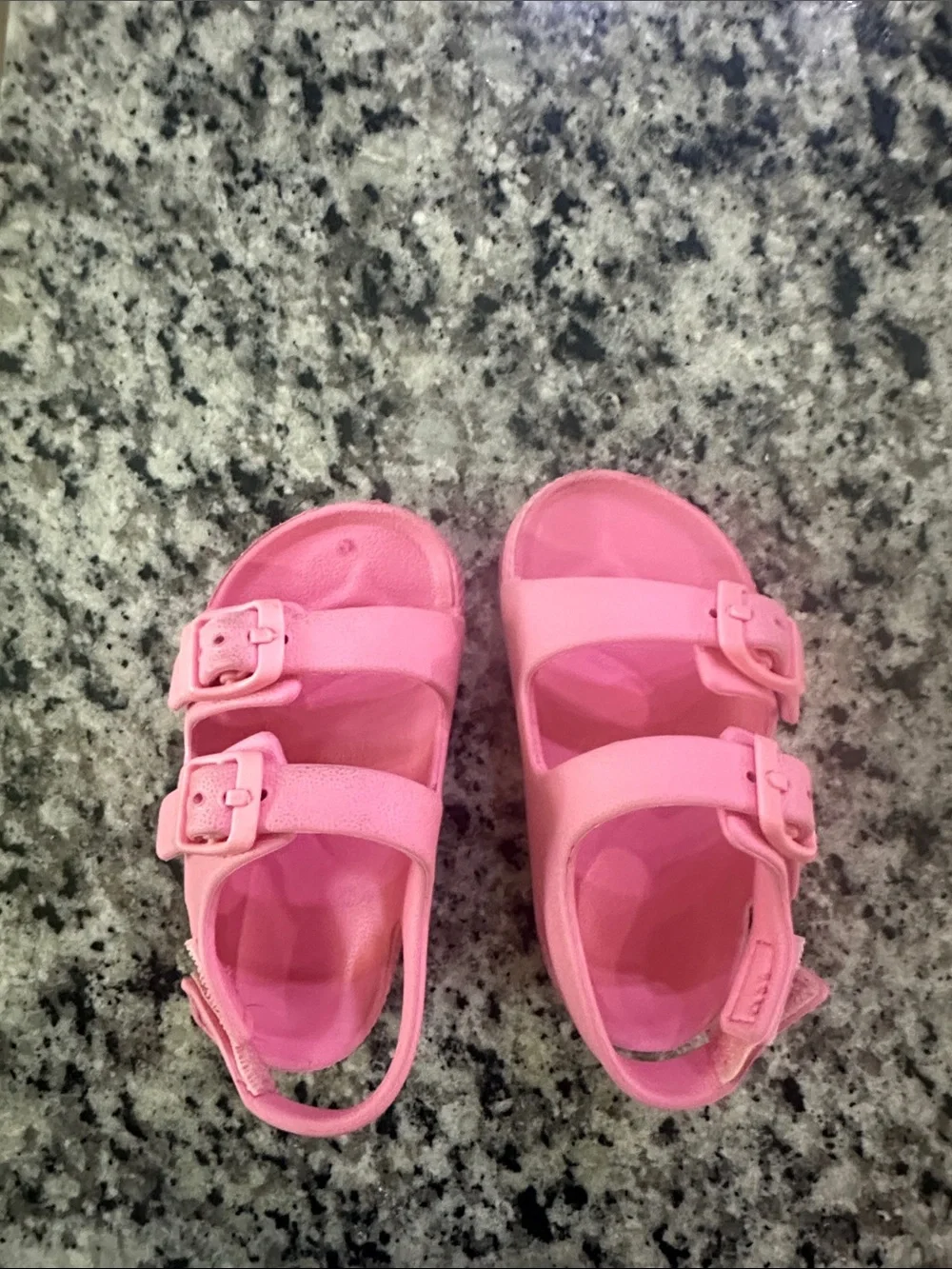 Kids Pink Adjustable Buckle Sandals - worn once perfect condition